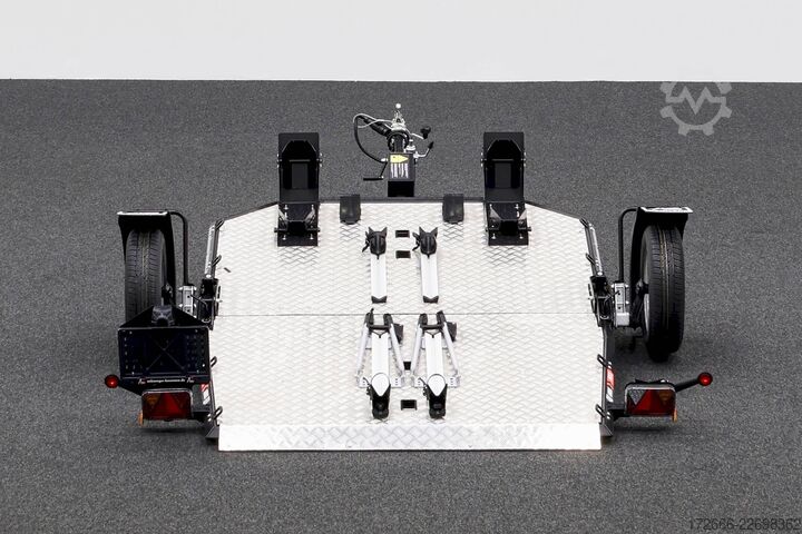 Motorcycle trailer Lorries MT-2 | FAHRRADTÄGER 240X174CM 750KG 2ER MOTORRADANHÄNGER