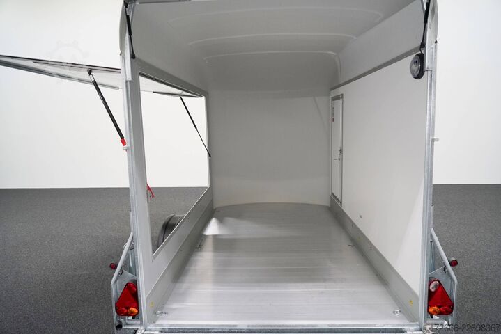 Box trailer Debon CHEVAL LIBERTE DEBON C400 WABENKERN ROADSTER SCHWARZ +SEITENKLAPPE LINKS +SEITENTÜR