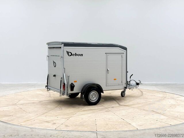 Box trailer Debon CHEVAL LIBERTE DEBON C255 V2 ALU 1300 KG | IRON GREY +SEITENTÜR