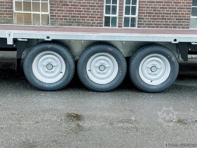 Flatbed trailer Brian James Trailers CONNECT 476-6024-35-3-12 | TRIDEM 600X243CM 3500KG HOCHLADER | SCHWARZ