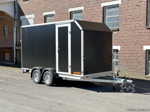 Box trailer Vezeko TK C 27.40 | BLACK | RAMPE | SEITENTÜR 405X184X205CM 2700KG AERO KOFFERANHÄNGER