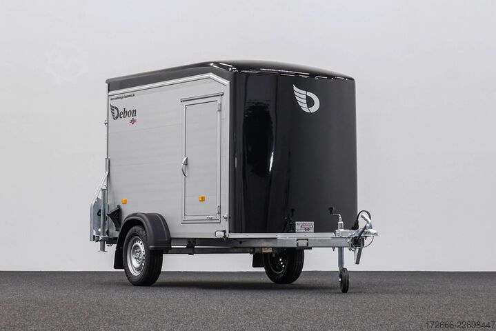 Box trailer Debon CHEVAL LIBERTE DEBON C255 V2 ALU 750 KG | SCHWARZ +SEITENTÜR
