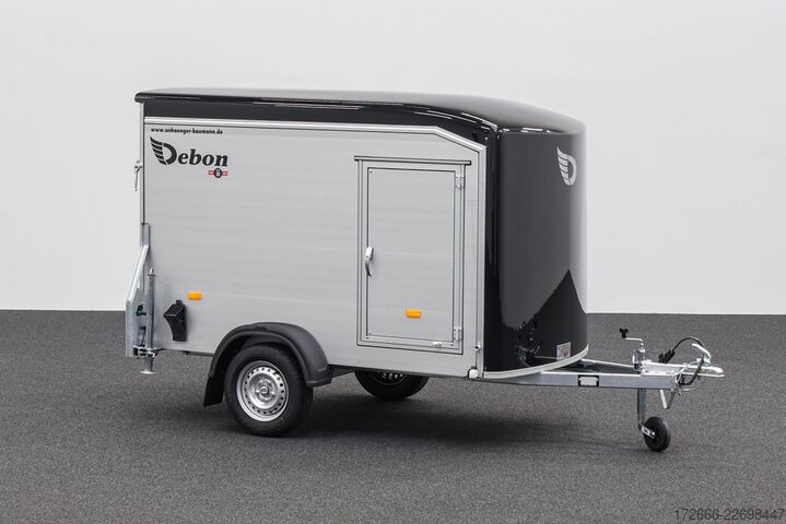 Box trailer Debon CHEVAL LIBERTE DEBON C255 V2 ALU 750 KG | SCHWARZ +SEITENTÜR