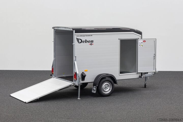 Box trailer Debon CHEVAL LIBERTE DEBON C255 V2 ALU 750 KG | SCHWARZ +SEITENTÜR