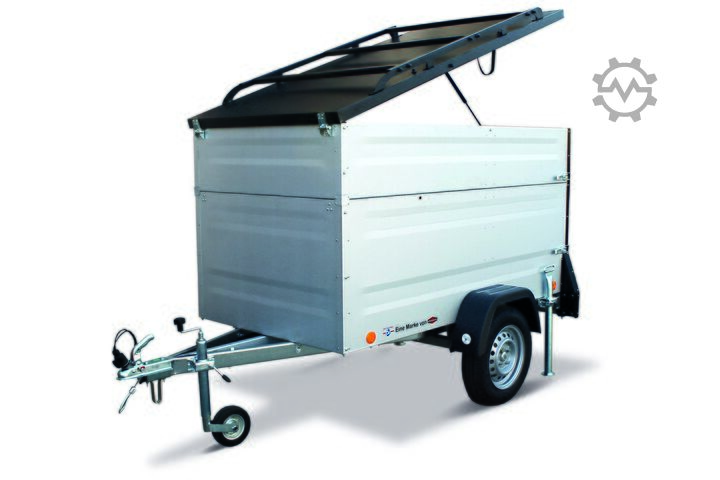Flatbed trailer with cover TPV Trailers | BÖCKMANN KT-EU3 PLUS 243X123X106CM 750KG DECKELANHÄNGER