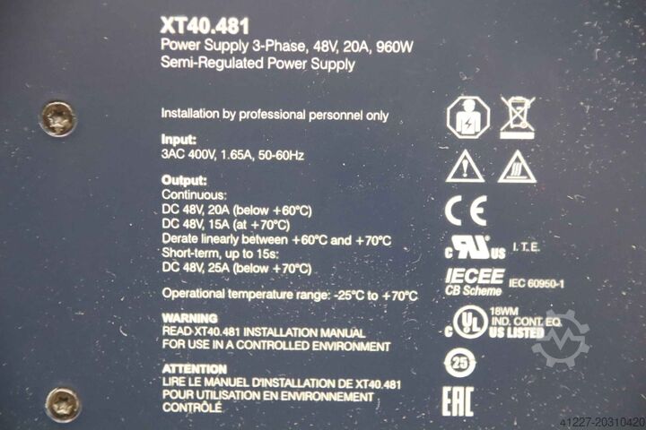 Power Supply DIN rail power supply Puls XT40.481