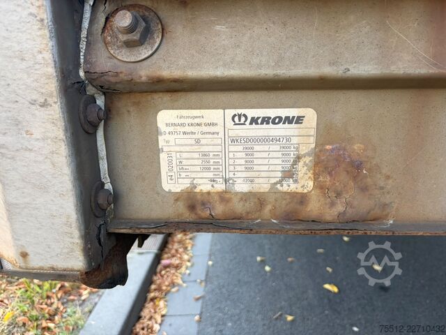 Schiebeplanen Krone Mega / Drum Brakes / BPW Axle / NL Trailer