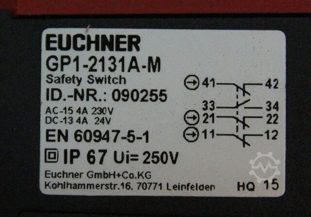 Safety switch Euchner GP1-2131A-M
