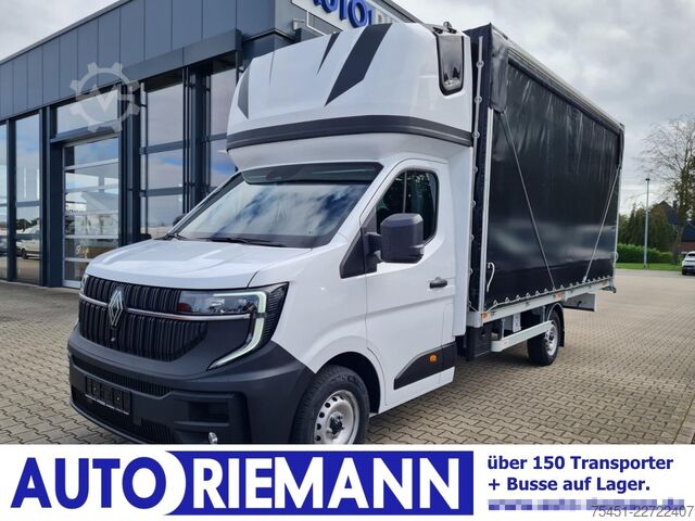Transporter mit Pritsche & Plane Renault Master Pritsche Schiebe Plane Schlafkabine
