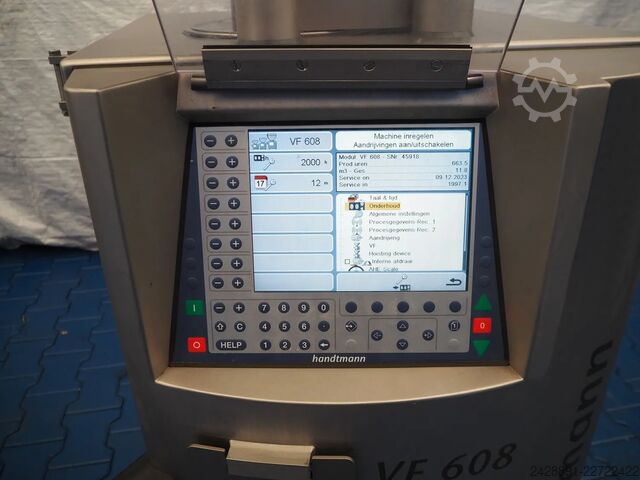 Vakuum-Füllmaschine mit Flügelzellenpumpe HANDTMANN VF 608 plus
