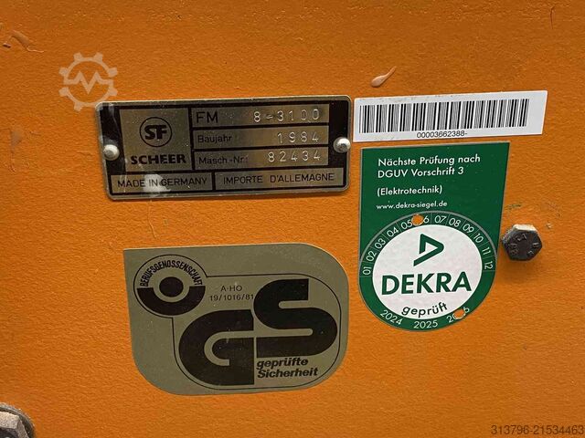 Furniersäge Scheer FM8-3100