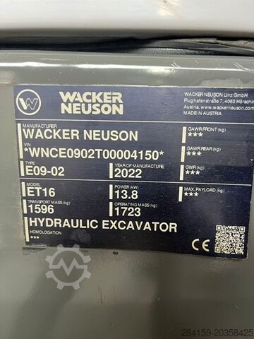 Mini-Bagger Wacker Neuson ET16