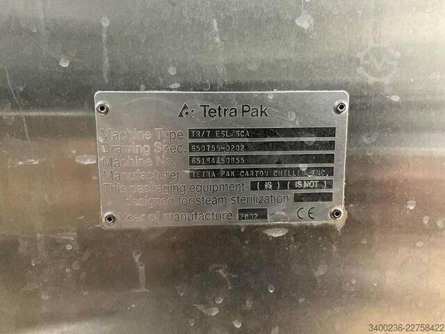 2002 Tetra pak TR/7 ESL SCA Aseptic filling machine Tetra Pak TR/7 ESL SCA