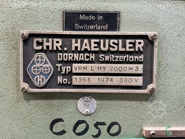 Plate rolling machines  Haeusler 1974 Haeusler 