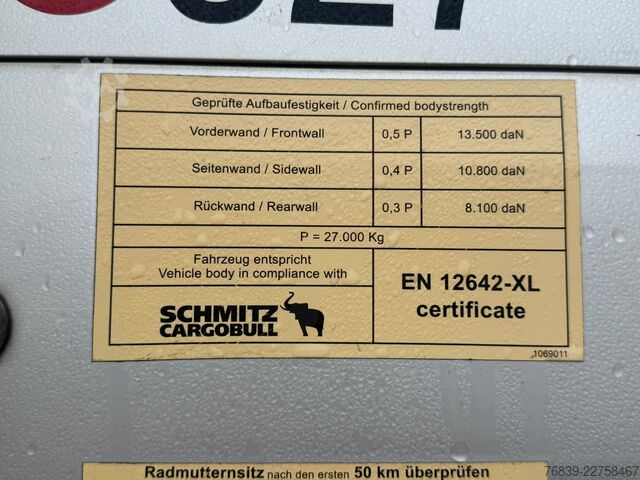 Sliding tarpaulins Schmitz Cargobull Schuifzeil 3 x Available