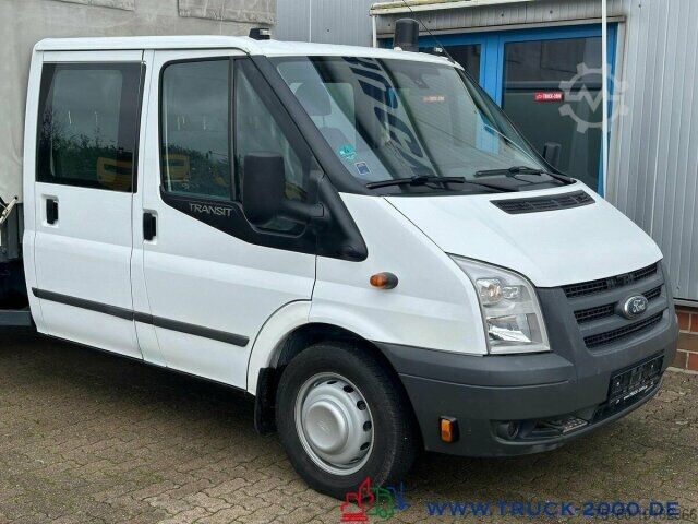 Transporter mit Pritsche & Plane Ford Transit FT 460 DoKa 7 Sitzer Nur 65.623KM 1.Hand