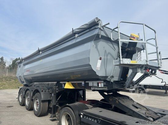 Kipper Auflieger SCHWARZMüLLER STAHLRUNDMULDE 25 M³, LIFTACHSE, ROLLPLANE, SAF ACHSEN,  SOFORT VERFüGBAR