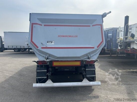 Kipper Auflieger SCHWARZMüLLER STAHLRUNDMULDE 25 M³, LIFTACHSE, ROLLPLANE, SAF ACHSEN,  SOFORT VERFüGBAR