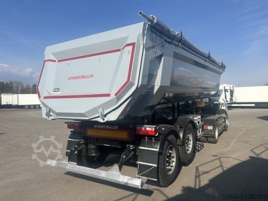 Kipper Auflieger SCHWARZMüLLER STAHLRUNDMULDE 25 M³, LIFTACHSE, ROLLPLANE, HYDR. KLAPPE SOFORT VERFüGBAR