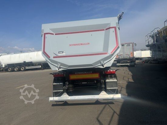 Kipper Auflieger SCHWARZMüLLER STAHLRUNDMULDE 25 M³, LIFTACHSE, ROLLPLANE, HYDR. KLAPPE SOFORT VERFüGBAR