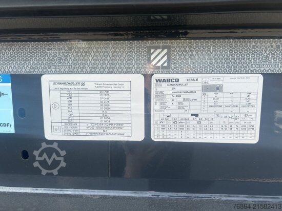 Kipper Auflieger SCHWARZMüLLER STAHLRUNDMULDE 25 M³, LIFTACHSE, ROLLPLANE, HYDR. KLAPPE SOFORT VERFüGBAR