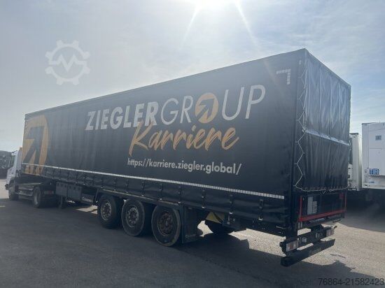 Open semitrailer with tarp KRONE SD PLANENAUFLIEGER LIFTACHSE, KRONE-ACHSE, PALETTENKASTEN, EDSCHA-VERDECK MEHRERE EINHEITEN
