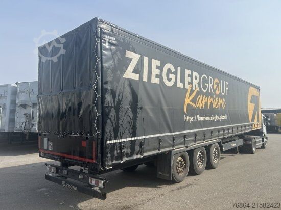 Open semitrailer with tarp KRONE SD PLANENAUFLIEGER LIFTACHSE, KRONE-ACHSE, PALETTENKASTEN, EDSCHA-VERDECK MEHRERE EINHEITEN