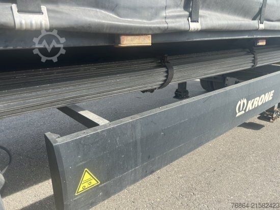 Open semitrailer with tarp KRONE SD PLANENAUFLIEGER LIFTACHSE, KRONE-ACHSE, PALETTENKASTEN, EDSCHA-VERDECK MEHRERE EINHEITEN