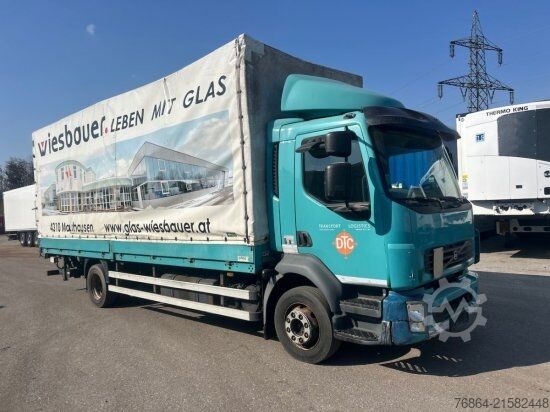 LKW mit Pritsche & Plane VOLVO FL 240 4X2R, PLANE, MANUAL, E4, LADEBORDWAND,