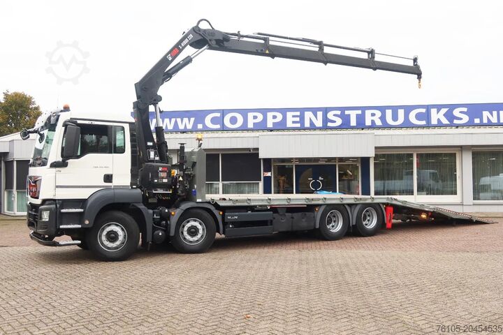 Autotransporter MAN TGS 35.360 Oprijwagen + HIAB 228 E3 Kraan 8x2