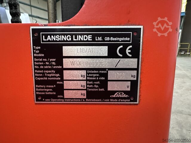 Gabelstapler Lansing Linde Type L10