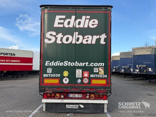 Open semitrailer with tarp Schmitz Cargobull Curtainsider Mega