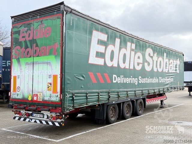 Open semitrailer with tarp Schmitz Cargobull Curtainsider Mega