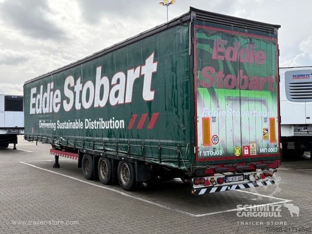 Open semitrailer with tarp Schmitz Cargobull Curtainsider Mega