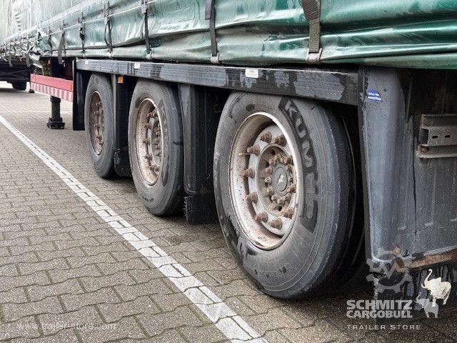 Open semitrailer with tarp Schmitz Cargobull Curtainsider Mega
