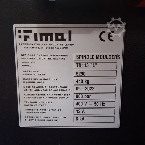 Kippspindelfräse FIMAL TX113