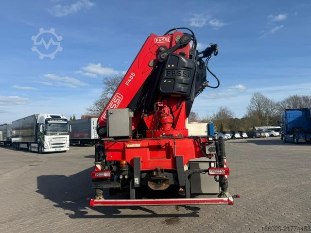 Flatbed truck VOLVO FH 500 6x2 Container Pritsche Fassi F455 Kran