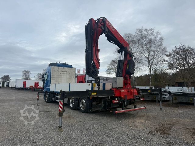 Truck mounted crane VOLVO FH 500 6x2 Container Pritsche Fassi F455 Kran