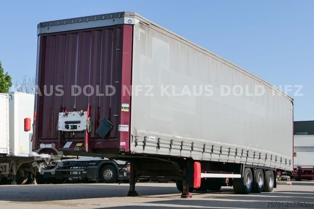 Open semitrailer with tarp KRONE SD Pritsche Plane XL MegaLiner Edscha Bordwände