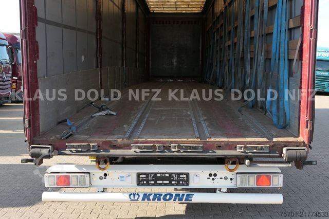 Open semitrailer with tarp KRONE SD Pritsche Plane XL MegaLiner Edscha Bordwände