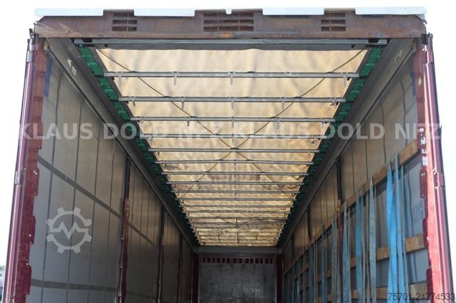 Open semitrailer with tarp KRONE SD Pritsche Plane XL MegaLiner Edscha Bordwände
