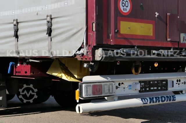 Open semitrailer with tarp KRONE SD Pritsche Plane XL MegaLiner Edscha Bordwände