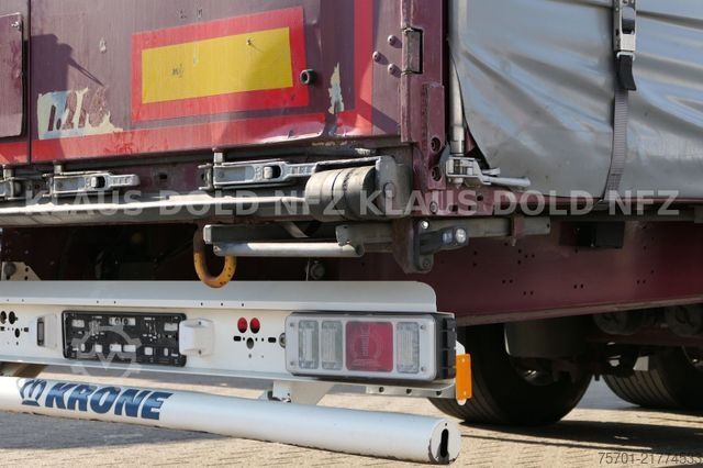 Open semitrailer with tarp KRONE SD Pritsche Plane XL MegaLiner Edscha Bordwände