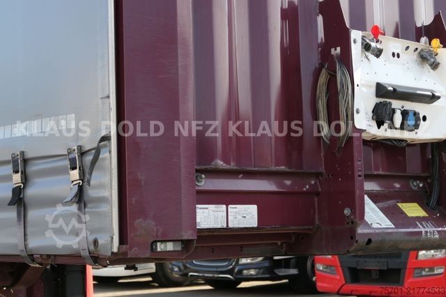 Open semitrailer with tarp KRONE SD Pritsche Plane XL MegaLiner Edscha Bordwände