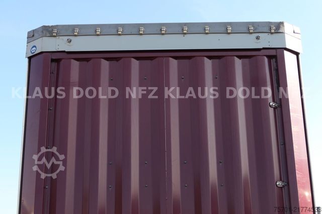 Open semitrailer with tarp KRONE SD Pritsche Plane XL MegaLiner Edscha Bordwände