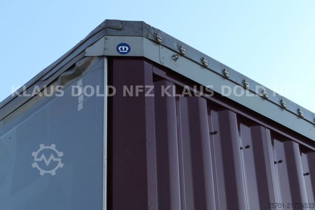 Open semitrailer with tarp KRONE SD Pritsche Plane XL MegaLiner Edscha Bordwände