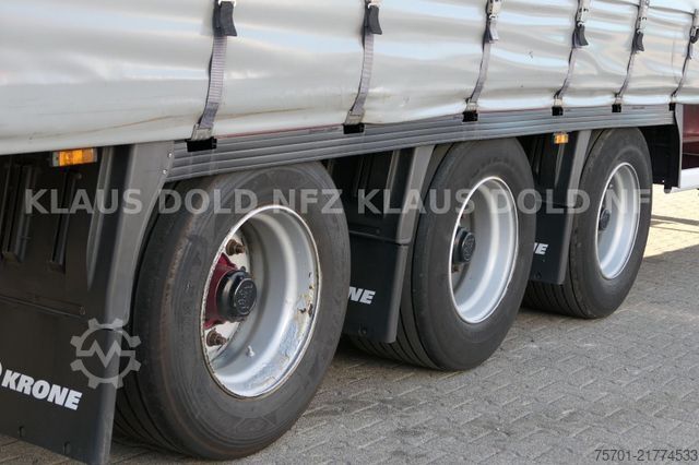 Open semitrailer with tarp KRONE SD Pritsche Plane XL MegaLiner Edscha Bordwände