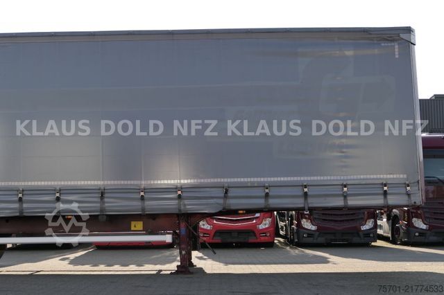 Open semitrailer with tarp KRONE SD Pritsche Plane XL MegaLiner Edscha Bordwände