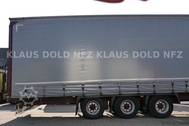 Open semitrailer with tarp KRONE SD Pritsche Plane XL MegaLiner Edscha Bordwände