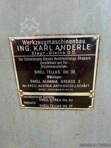 ANDERLE STEYR Type 40 | Shaper | ANDERLE STEYR Typ 40 | Shaper | ANDERLE STEYR Typ 40 | Shaper |